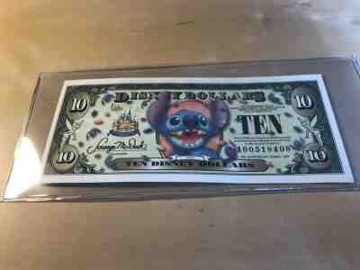 2005 $10 Stich Disney Dollar from Disneyland!!!