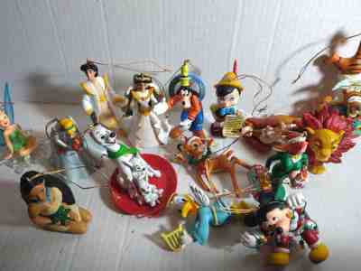 Disney Lot Of 15 Christmas Ornaments Mickey Mouse Lion King Jessica Rabbit More