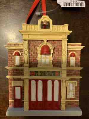 New Disney Parks 2019 Main Street Fire Dept Station Pluto Ornament Figure