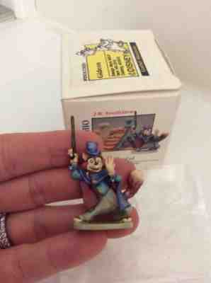 Olszewski 1990 Goebel Disney Pinocchio's J. W. Foulfellow Miniature Figurine