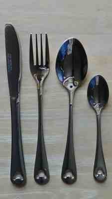 Disney Mickey Mouse Icon Flatware 4-Piece Set, Service For 1 NEW Stainless Steel