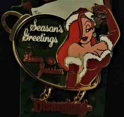 Disney 2005 Holiday Ornament Collection Jessica Rabbit Pin LE 1500