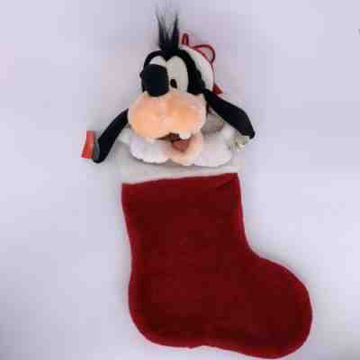 Walt Disney World Goofy with Santa Hat Christmas Plush 21" Stocking