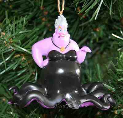 CUSTOM Disney The Little Mermaid URSULA Octopus Villain Christmas Ornament PVC 