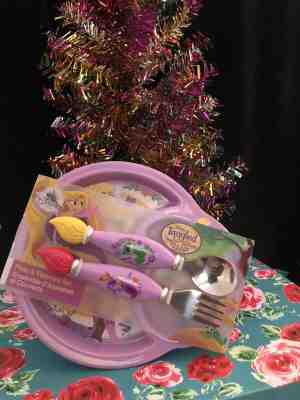 ???? Disney "Tangled"  The Series   2-1 Plate & Flatware Set ????