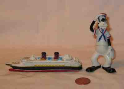 Disney Cruise Line PVC Figure Of Sailor Goofy And Wonder Ship