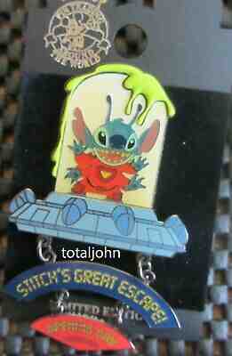 Disney WDW Countdown to Stitchs Great Escape! Attraction Opening Opening Day Pin