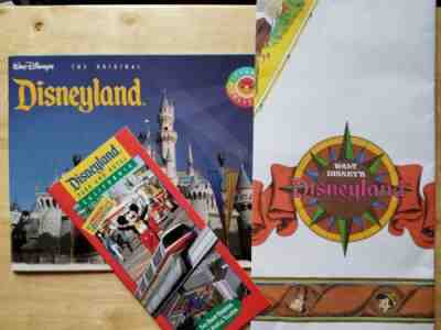 Disneyland Folded Map/Pictorial Souvenir Book 1993/Brochure, Walt Disney 