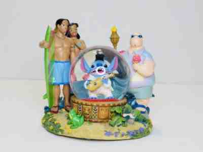 Disney Lilo And Stitch "Stich as Elvis" Music Snow Globe "Aloha Oe" *Damaged