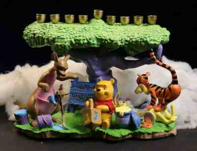 Disney Winnie The Pooh Menorah Hanukkah Tree Resin