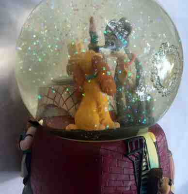 Vintage Disney LADY AND THE TRAMP Musical Snow Globe Plays Bella Notte by Enesco