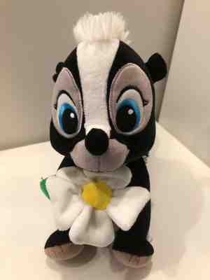 Disney Store Bambi Flower The Skunk 10" Plush Toy