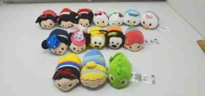 Disney Tsum Tsum Mini Plush Lot Of 15 Mickey, Minnie, Donald, Daisy, Christmas 
