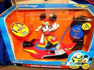 NEW RARE DISNEY SONIC SPACEBOARD MICKEY MOUSE REMOTE CONTROL 20' FT R/C NIB