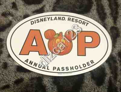 Disney Disneyland Resort Halloween Annual Passholder AP Magnet Car Decal NEW