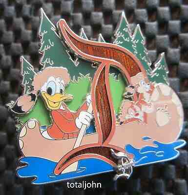 Disney DLR - Classic 'D' Collection - Davy Crockett's Explorer Canoes Pin