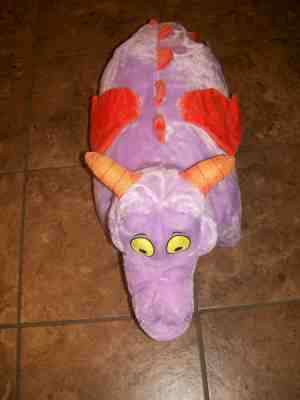 Disney Parks Figment Epcot Purple Dragon Pillow Pal Smooth Plush Pet ...