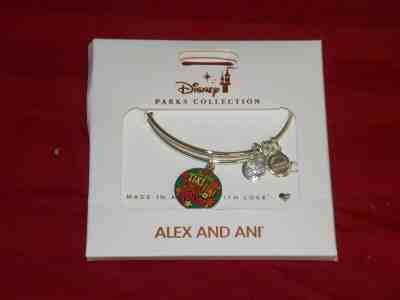 Disney Parks Tiki Room Parrot Bangle by Alex and Ani Silver Finish New Box