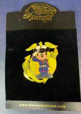 Disney Auctions pin US Marine Corps Mickey Mouse LE 500 military series