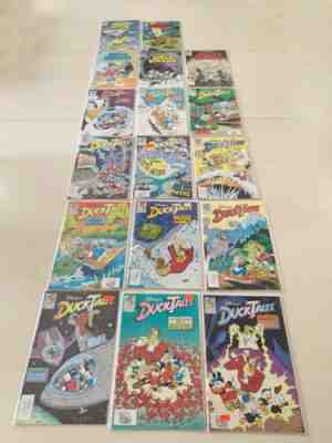 Lot of 17 Disney Comic Books 1990 1991 Duck Tales Scrooge Mickey VTG Copper Age