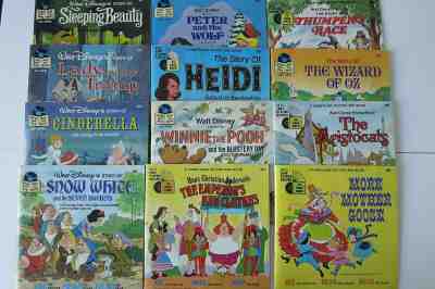 Disney See, Hear and Read: 12 books & records 33rpm fairy tale favorites 1970-79