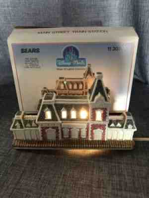  Disney Sears Magic Kingdom Collection Main Street Train Station 1988 Ceramic
