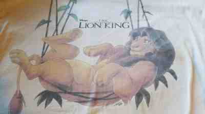VINTAGE 1990 90S DISNEY'S THE LION KING movie SIMBA XL T SHIRT Rare 