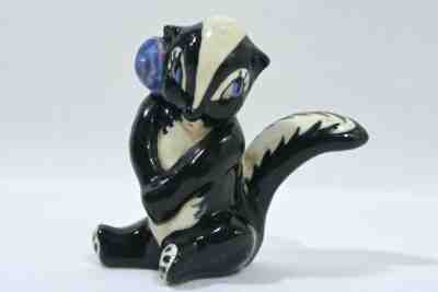 RARE Vintage Flower the Skunk Ceramic Figurine Bambi Disney Cute Kitsch