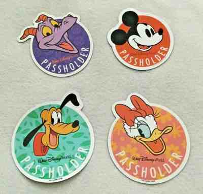Walt Disney World Annual Passholder Car Magnet Bundle 2019 - 4 Authentic Magnets