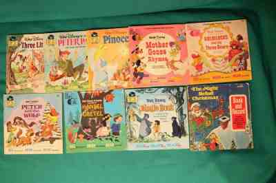 Walt Disney's Childrens Book and Record SEE the pictures HEAR the record READ th