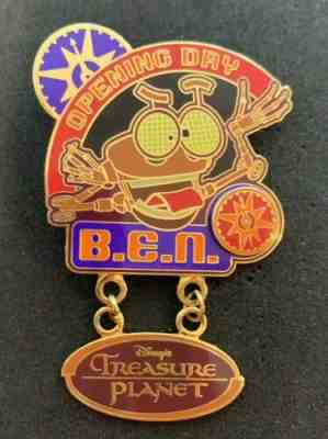Disney World WDW Treasure Planet Opening Day 2002 B.E.N. Ben Robot Dangle Pin