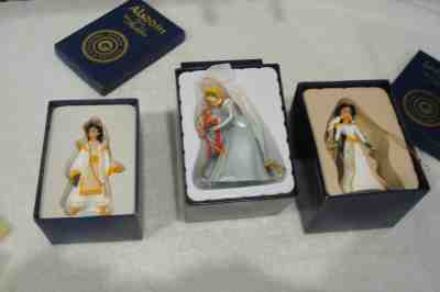 JASMINE, CINDERELLA, & ALADDIN Grolier Christmas Ornaments, Disney