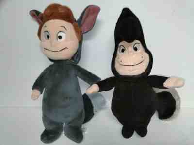 Peter Pan Lost Boys Plush Disney Store Exclusive Tootles Skunk & Raccoon Twins