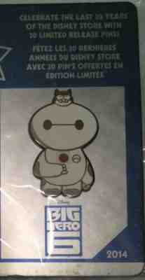 NEW Disney Store Big Hero 6 Baymax Mochi Pin Limited LE Anniversary Cat Six RARE