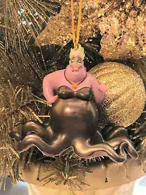 CUSTOM Disney The Little Mermaid URSULA Octopus Christmas Ornament PVC Deluxe