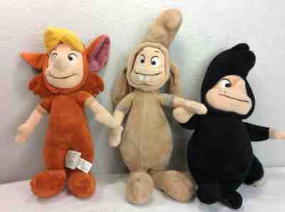 Disney Store Peter Pan Lost Boys Slightly Fox Toodles Skunk Nibs Rabbit Plush