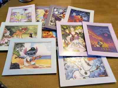 10 Collectible Disney Fine Art Impressions Print - BRAND NEW