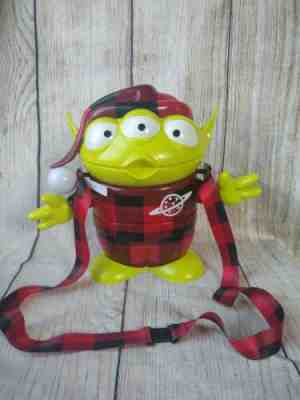 2019 Disney Toy Story Flannel Alien Popcorn Bucket Buffalo Plaid Pajamas