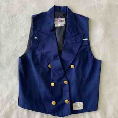 Disney Cruise Lines VEST Size Medium Micky Buttons Cast Member Outfit USA