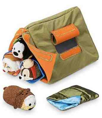 Disney Store Camping Goofy Pluto Chip Dale Micro Tsum Tsum Plush NEW