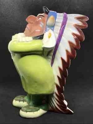 1950's Rare Disney Zaccagnini Peter Pan Indian Chief * Italian Ceramic Figurine