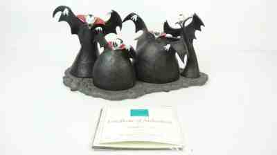 Disney WDCC 4010346 Nightmare Before Christmas Vampires Fiendish Fans w/COA