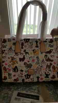 Disney Parks Dooney and Bourke Disney Dogs Sketch 2020 Tote and Cosmetic Case  