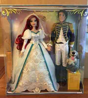 Disney Ariel and Eric Platinum Wedding Doll Set 30th Anniversary Little Mermaid