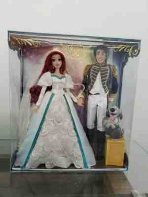 Disney Ariel Eric Platinum Wedding Doll Set Little Mermaid Limited Edition