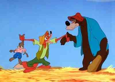 Disney Animation Cel The Song Of The South Brer Fox Brer Bear Rare Art Cell 