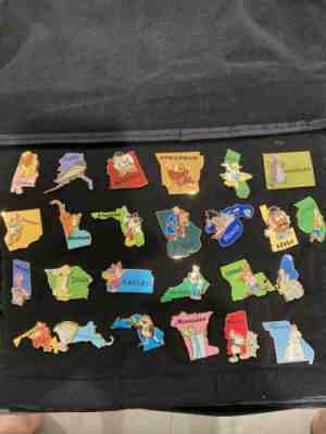 BEAUTIFUL RARE HUGE LOT OF 190 PIECES OF DISNEY PIN COLLECTION - TRADING PINS