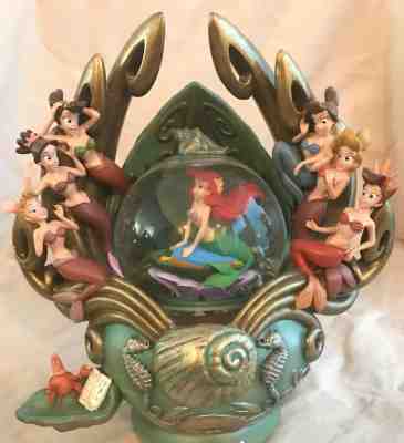 The Little Mermaid Daughters of Triton Disney Snowglobe RARE