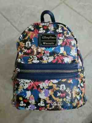 LOUNGEFLY DISNEY PARKS ORIGINAL MICKEY AND FRIENDS BACKPACK