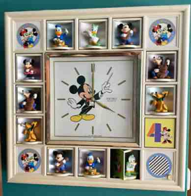 Vintage 1980s Mickey Mouse Friends Seiko Disney Musical Motion Wall Clock WORKS!